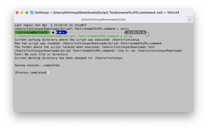 Converting A Bash Shell CLI Into An Executable Script on macOS Finder